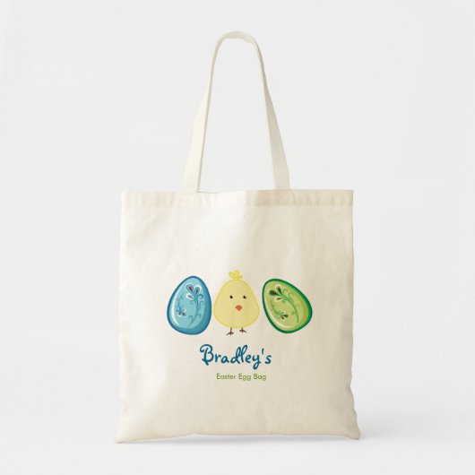 Pasen Chick Egg Hunt Bag Tote Bag (Voorkant)