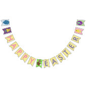 Pasen Chick Eieren Konijntje Bunting Banner (Alle)