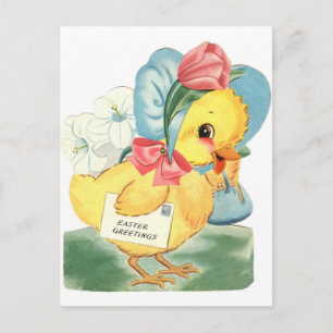Pasen Chick Groeten Feestdagenkaart