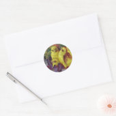 Pasen Chick Groeten Ronde Sticker (Envelop)
