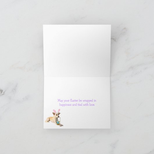 Pasen Chihuahua Feestdagen Kaart (Binnen)