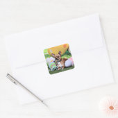 Pasen - Chihuahua - Rambo Vierkante Sticker (Envelop)