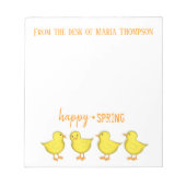 Pasen Chique Lente Whimsical  Notitieblok (Voorkant)