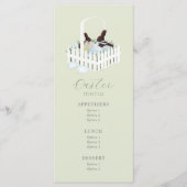 Pasen Chocolade Bunny Basket Menu (Voorkant)
