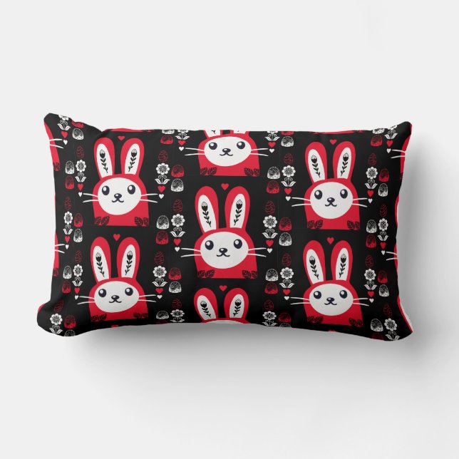 Pasen Chocolade Bunny Decor Kussen (Voorkant)