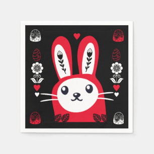 Pasen Chocolade Bunny Decor Servet