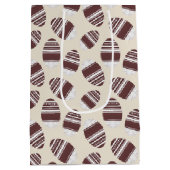 Pasen Chocolade Ei Patroon Medium Cadeauzakje (Achterkant)