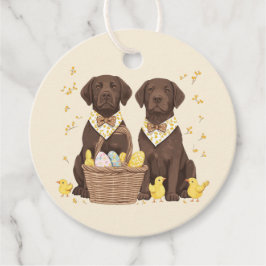 Pasen Chocolade Labrador Retriever Honden Bedankjes Labels