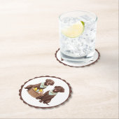 Pasen Chocolade Labrador Retriever Honden Kartonnen Onderzetters (Insitu)