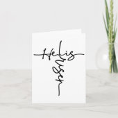 Pasen Christelijk hij is een ontstane zon herrijze Kaart (Voorkant)