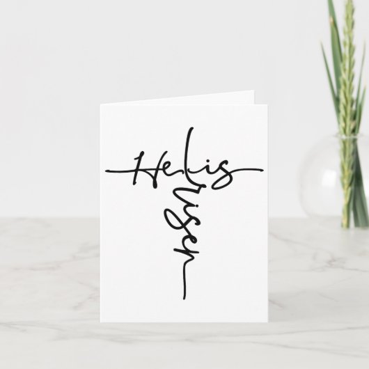 Pasen Christelijk hij is een ontstane zon herrijze Kaart (Voorkant)