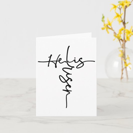 Pasen Christelijk hij is een ontstane zon herrijze Kaart (Gele Bloem)