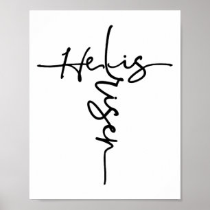 Pasen Christelijk hij is een ontstane zon herrijze Poster