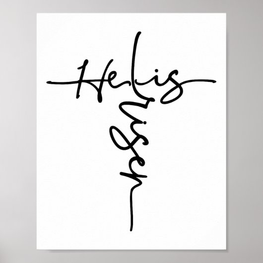 Pasen Christelijk hij is een ontstane zon herrijze Poster (Voorkant)