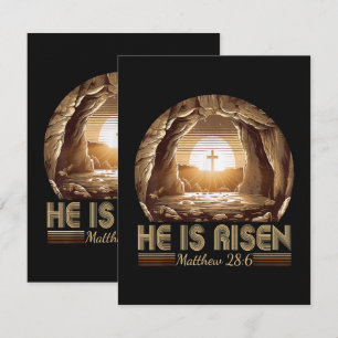 Pasen christelijk Hij is opgestaan Jezus Aankondiging