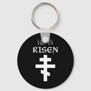 Pasen Christelijk Hij Is Opgewekt Opstanding Ortho Sleutelhanger