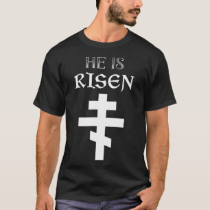 Pasen Christelijk Hij Is Opgewekt Opstanding Ortho T-shirt