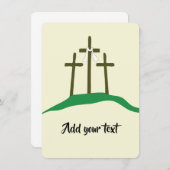 Pasen Christelijk sjabloon Kaart (Voorkant / Achterkant)