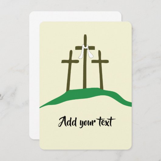 Pasen Christelijk sjabloon Kaart (Voorkant / Achterkant)