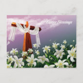 Pasen. Christelijke godsdienst Feestdagenkaart (Voorkant)