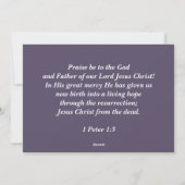 Pasen. Christelijke Paspoortkaarten Feestdagenkaart (Achterkant)