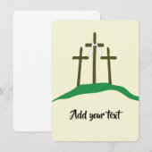 Pasen christelijke sjabloon kaart (Voorkant / Achterkant)