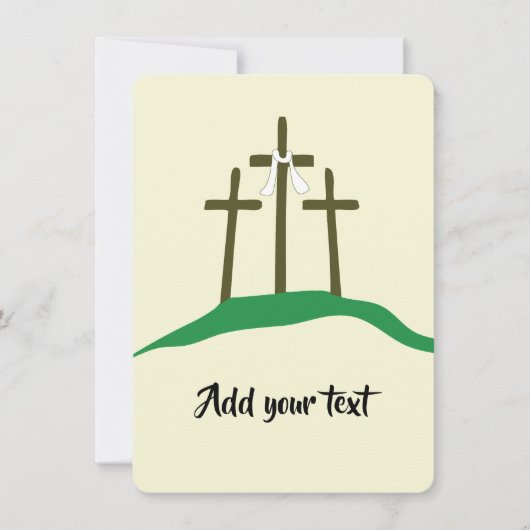 Pasen christelijke sjabloon kaart (Voorkant)