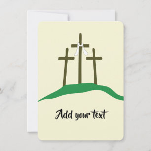Pasen christelijke sjabloon kaart