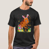Pasen Cockroach Bunny Egg Hunting Cockroach Easte T-shirt (Voorkant)
