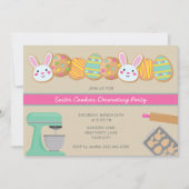 PASEN COOKIE PARTY UITNODIGING (Voorkant)