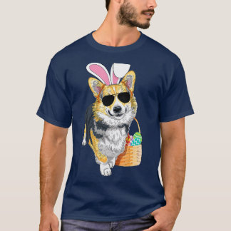 Pasen Corgi Black en Tan T-shirt