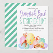 Pasen Crawfish Boil Uitnodiging (Voorkant / Achterkant)