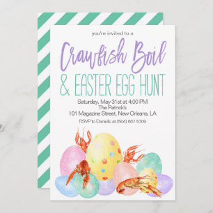 Pasen Crawfish Boil Uitnodiging