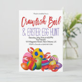 Pasen Crawfish Boil Uitnodiging (Staand voorkant)