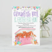 Pasen Crawfish Boil Uitnodiging (Staand voorkant)