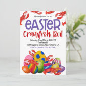 Pasen Crawfish Boil Uitnodiging (Staand voorkant)