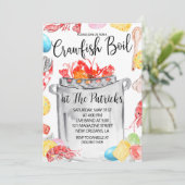 Pasen Crawfish Boil Uitnodiging (Staand voorkant)