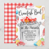 Pasen Crawfish Boil Uitnodiging (Voorkant / Achterkant)