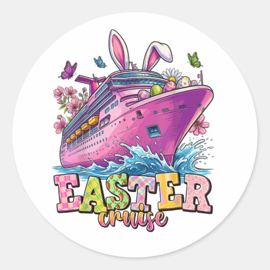 Pasen Cruise 2026 Ronde Sticker (Voorkant)