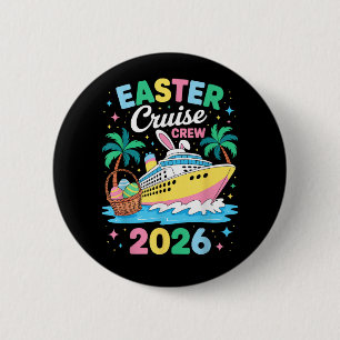 Pasen Cruise Bemanning 2026 Overeenkomstige Gezins Ronde Button 5,7 Cm