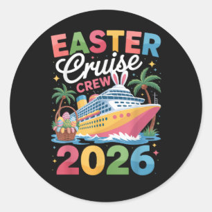 Pasen Cruise Bemanning 2026 Overeenkomstige Gezins Ronde Sticker