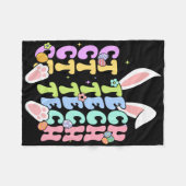 Pasen CT Tech Bunny CT Tech Paasdag Mannen Vrouwen Fleece Deken (Voorkant (Horizontaal))