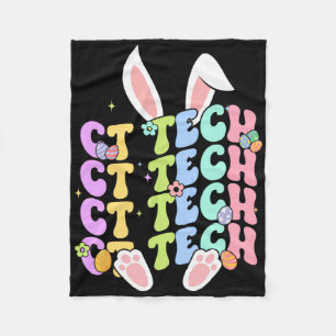 Pasen CT Tech Bunny CT Tech Paasdag Mannen Vrouwen Fleece Deken