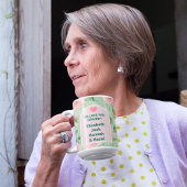 Pasen Custom Foto Pastel Roze & Groene Bloemen Koffiemok