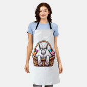 Pasen Cute Bunny Mand Basket Jagen op Chocolade Ei Schort (Gedragen)