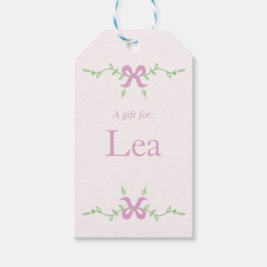 Pasen Cute Groet Cadeaulabel (Voorkant)