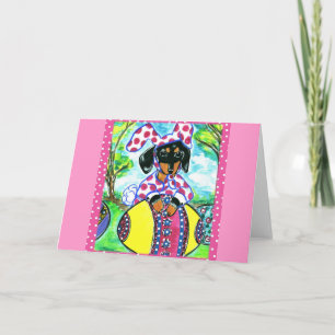 Pasen Dachshund Feestdagen Kaart