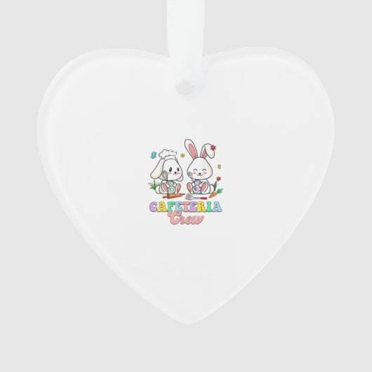 Pasen Dag Cafetaria Bemanning Lunch Dame School Ca Ornament (voorkant)