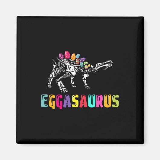 Pasen Dag Dino - Eggasaurus Stegosaurus Ei Dinos Magneet (Voorkant)