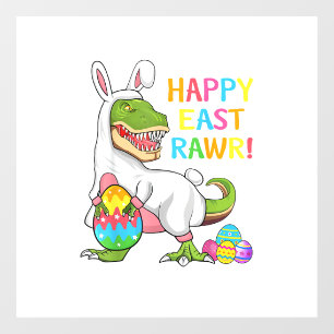 Pasen Dag Dinosaur Grappig Gelukkig Eastrawr T Rex Raamsticker